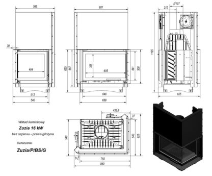 N zuzia zeliwo 16kw prawa bez szprosu g