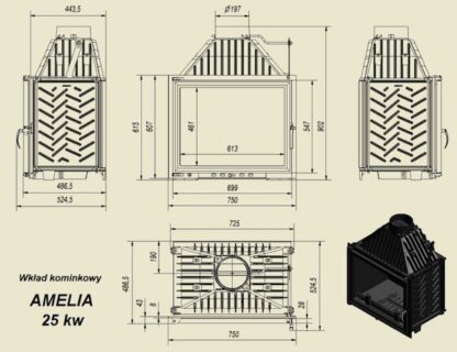 N amelia 25kw wymiary