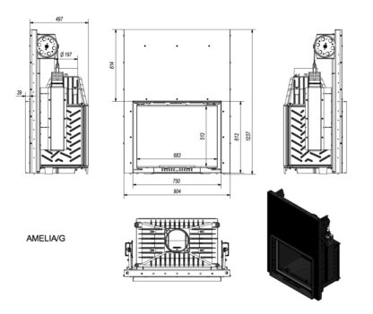 N amelia 25kw gilotyna wymiary