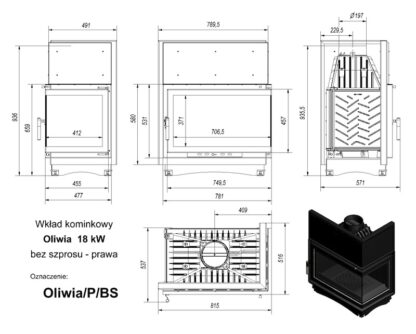 N oliwia zeliwo 18kw prawa bez szprosu