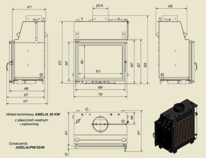 N amelia wodna 30 kw z wezownica wymiary