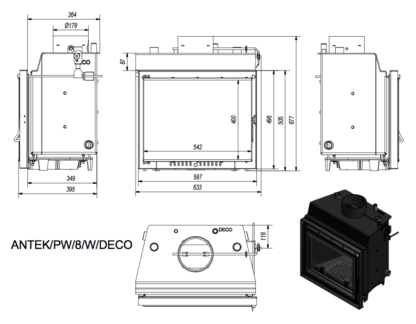 N antek 8 pw deco wymiary