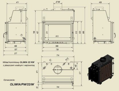 N oliwia wodna 22 kw wezownica wymiary