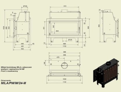 N mila plaszcz wezownica 24kw wymiary