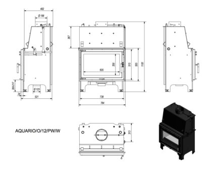 N wymiary aquario pw o12