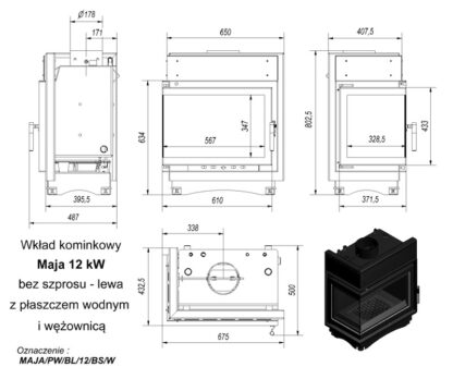 N wymiary maja pw 12kw bs lewy wezow