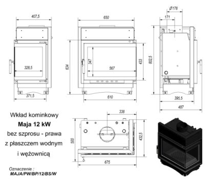 N wymiary maja pw 12kw bs prawy wezow