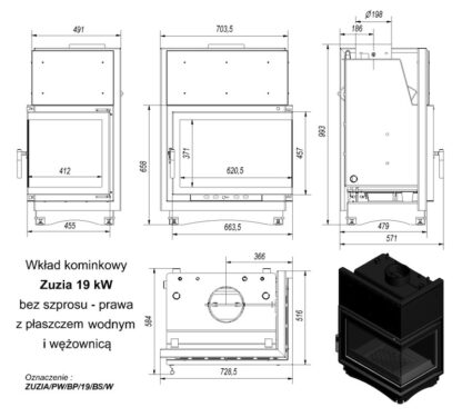 N wymiary zuzia pw 19kw bs prawy wezow