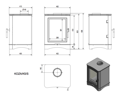 N koza k5 stal 150 wymiary